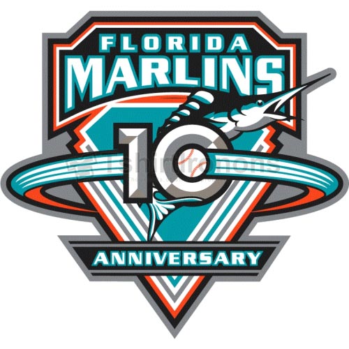 Miami Marlins T-shirts Iron On Transfers N1694 - Click Image to Close